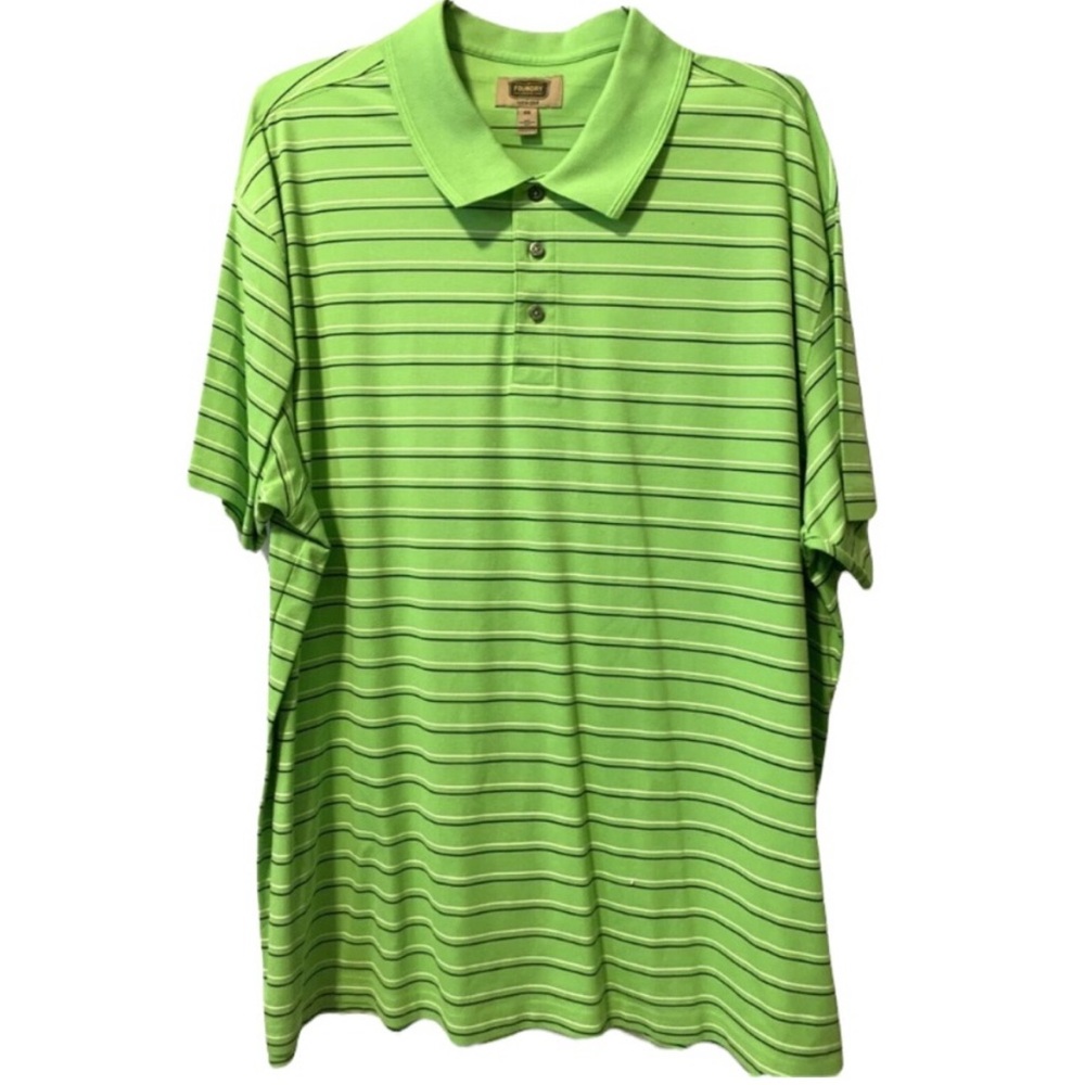 The Foundry Supply Men's Polo Shirt Short Sleeve Quick Dri Green Size 4XL NWOT